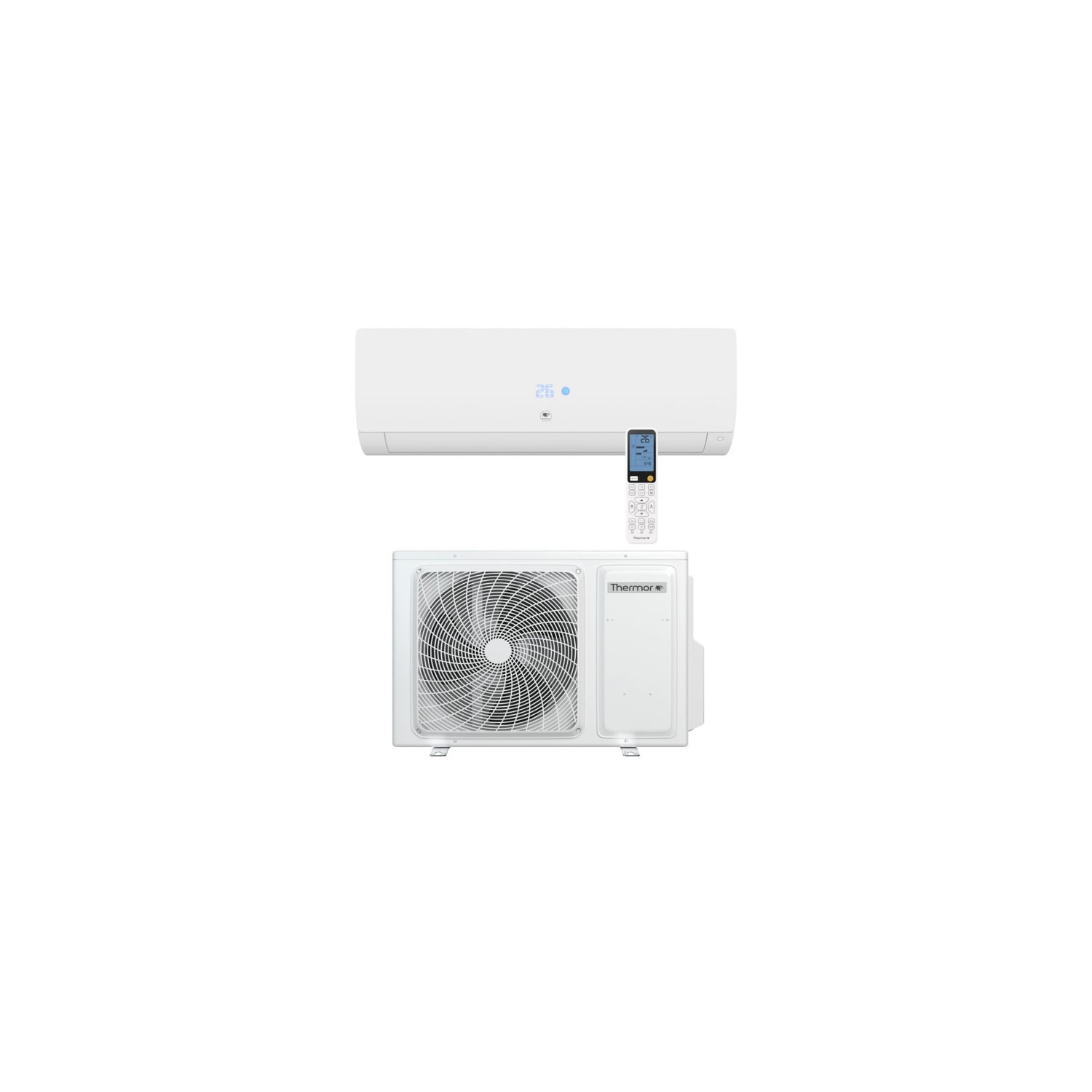  Climatisation Unité Extérieure 2 Kw Et Unité Intérieure Blanche Nagano - Thermor