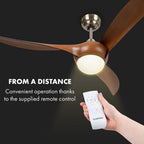  Ventilateur Plafonnier KLARSTEIN Monteverde - 41W - Marron