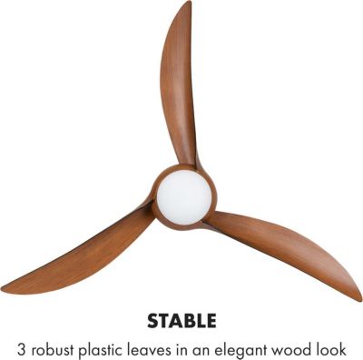  Ventilateur Plafonnier KLARSTEIN Monteverde - 41W - Marron