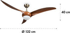  Ventilateur Plafonnier KLARSTEIN Monteverde - 41W - Marron