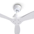  Ventilateur Plafonnier KLARSTEIN Santa Elena Plafond 132cm 40W Bois Blanc