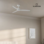  Ventilateur Plafonnier KLARSTEIN Santa Elena Smart 132cm 40W 45 DB Blanc Reconditionné