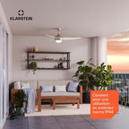  Ventilateur KLARSTEIN El Paso 132cm 35W Silencieux Bois