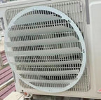  Déflecteur De Climatiseur De Couverture D'unité Ca Extérieure,Déflecteur De Volet De Sortie D'air En Acier Inoxydable Pare-Vent Anti-soufflage Direct,Grilles Defender Du Condensateur Du Compresseur