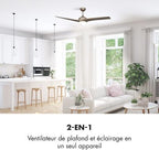  Ventilateur KLARSTEIN Figo - 2 En 1 - 55W - Gris