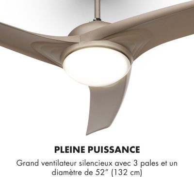  Ventilateur KLARSTEIN Figo - 2 En 1 - 55W - Gris