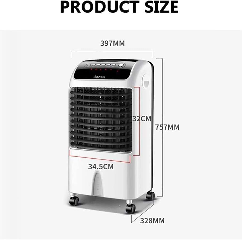  Refroidisseurs évaporatifs, Climatiseur Portable 10 000 BTU, Climatiseur Sur Pied Trois-en-Un, Avec Télécommande Et Affichage LED, 3 Vitesses De Ventilation, Minuterie De