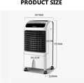 Refroidisseurs évaporatifs, Climatiseur Portable 10 000 BTU, Climatiseur Sur Pied Trois-en-Un, Avec Télécommande Et Affichage LED, 3 Vitesses De Ventilation, Minuterie De