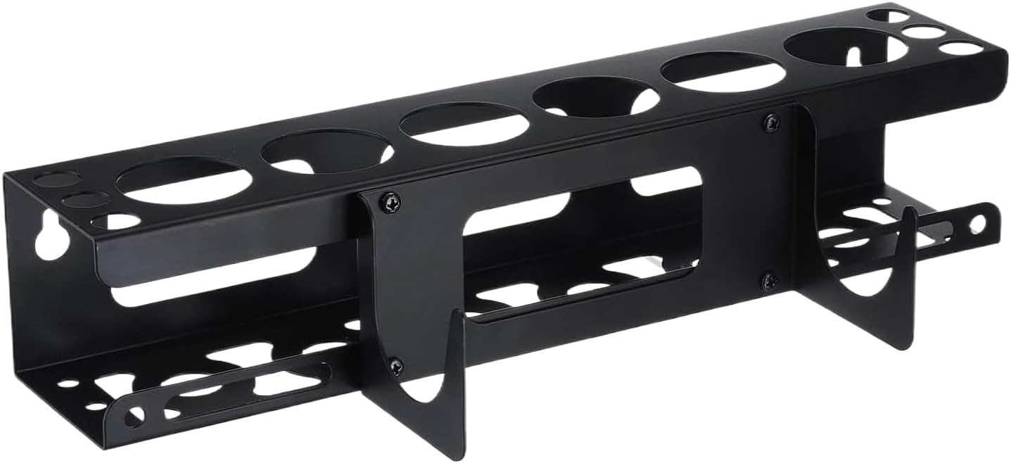  Wall Mounted Adhesive Organizer, Heavy Tube Holder Rack, Carbon Steel Tool Rack, Indoor Storage For Utility Carts Or Workshop Use, Fast Setup, For Renovation Tasks