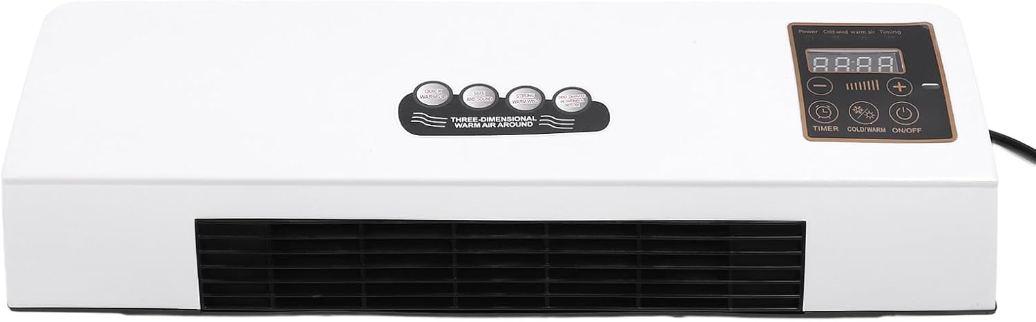 GENERIC Climatiseur Mural, Machine De Chauffage Murale Réglable, Mini Mobile à Faible Bruit Pour L'intérieur Et L'extérieur (Prise UE 110‑240 V 220V)
