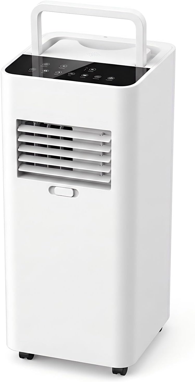 GENERIC Climatiseurs Portables Pour Grandes Pièces Jusqu'à 300 M², Unité AC Intelligente Avec Refroidissement Rapide, Déshumidificateur Et Ventilateur, Mode Veille 30 DB, Minuterie 24 Heures, Kit De Fenêtre