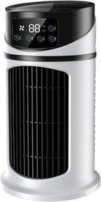  Climatiseur Portable, Mini Rafraîchisseur D'air Par évaporation, Humidificateur, Unité De Climatisation Silencieuse Avec Ventilateur, Affichage Numérique Et Minuterie De
