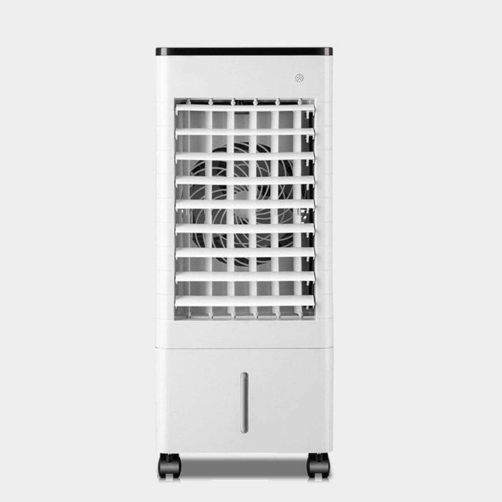 GENERIC Climatiseur Portable Par évaporation Avec Ventilateur Oscillant à 90°, 4 Modes, 3 Vitesses, Minuterie 15 H, Télécommande Et Blocs Réfrigérants, Réservoir D'eau De 9 L. Idéal Pour Chambre Ou Bureau.