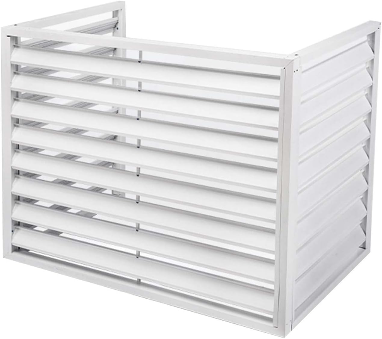GENERIC Housse De Protection Extérieure En Aluminium Pour Climatiseur – Protection Contre Les Intempéries Pour Unités Centrales De Climatisation – Bouclier Décoratif Pour Unités Extérieures Et Design élégant