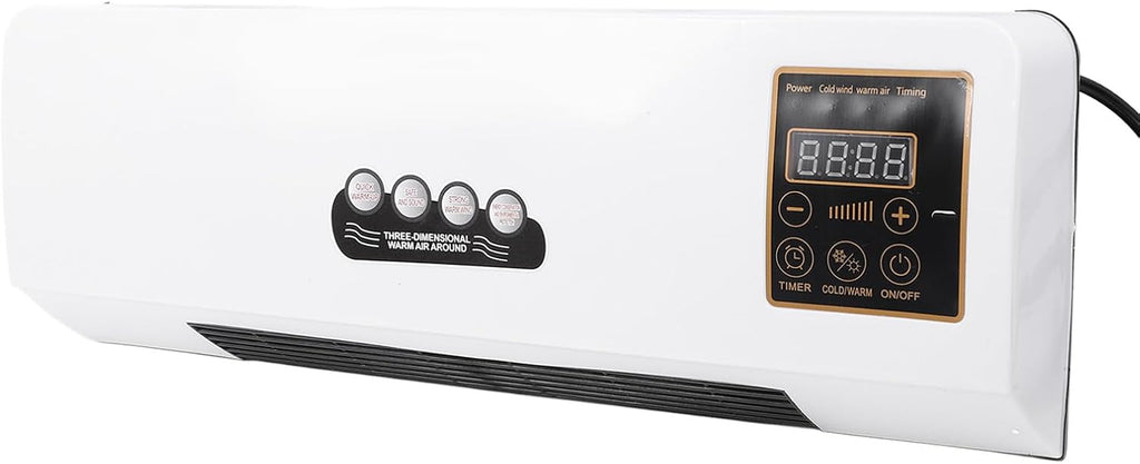 GENERIC Climatiseur Mural, Machine De Chauffage Murale Réglable, Mini Mobile à Faible Bruit Pour L'intérieur Et L'extérieur (Prise UE 110‑240 V 220V)