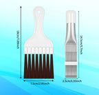  Brosse De Nettoyage Condenseur De Climatiseur,Brosse De Climatiseur,Nettoyage Climatisation Brosse Acier Inoxydable,Peigne à Condensateur Climatiseur,Peigne à Ailettes,2 Pièces