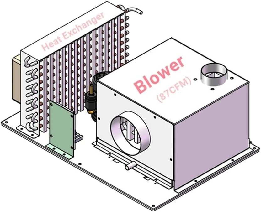  Climatiseur Portable, Climatiseur Micro-CC Haute Puissance For Le Refroidissement Des Appareils Es, électroniques Et D'équipements, Réfrigérant R290, Capacité De 760 W, Compact Et Léger, 48 V CC