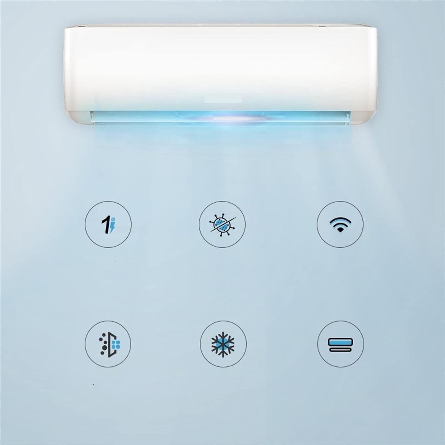  Climatiseur Climatiseur à économie D'énergie Climatiseur Mural Fendu Réfrigération Chauffage Ventilateur De Refroidissement