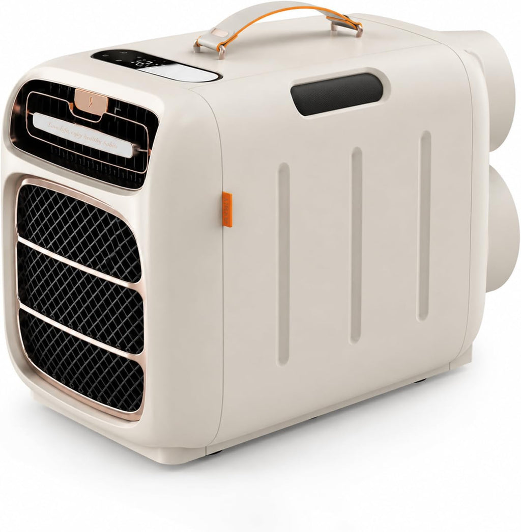  Climatiseur De Tente Portable, Climatisation Pour Camping Cooling&Heating | Compresseur 5000 BTU, Double Tuyau, Refroidissement 3s, Pour 5-10m², Basse Consommation 420W, Silencieux 45dB