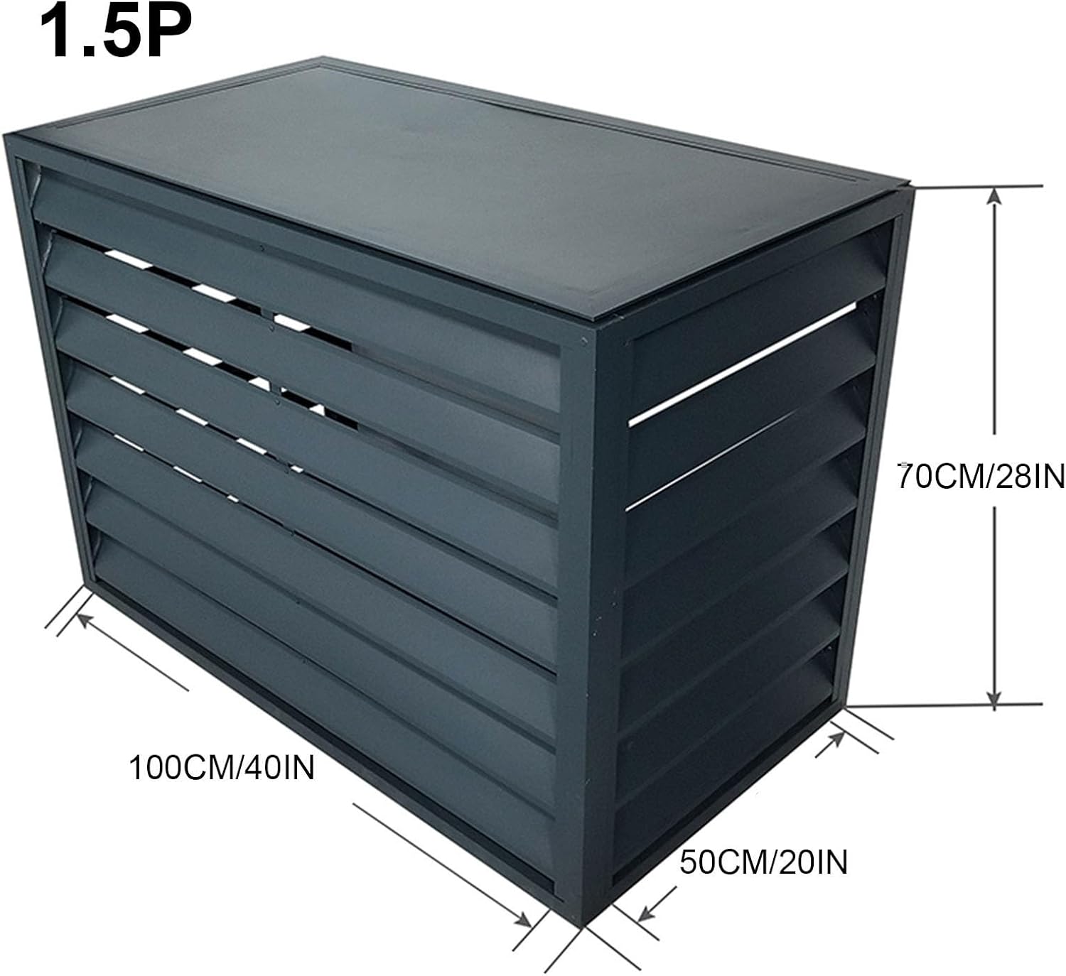 GENERIC Housse De Protection Pour Climatiseur Extérieur – Étanche à La Poussière Et Réduction Du Bruit – Mini Housse De Protection Pour Unités Extérieures – Protection Contre Les Intempéries Pour Systèmes De
