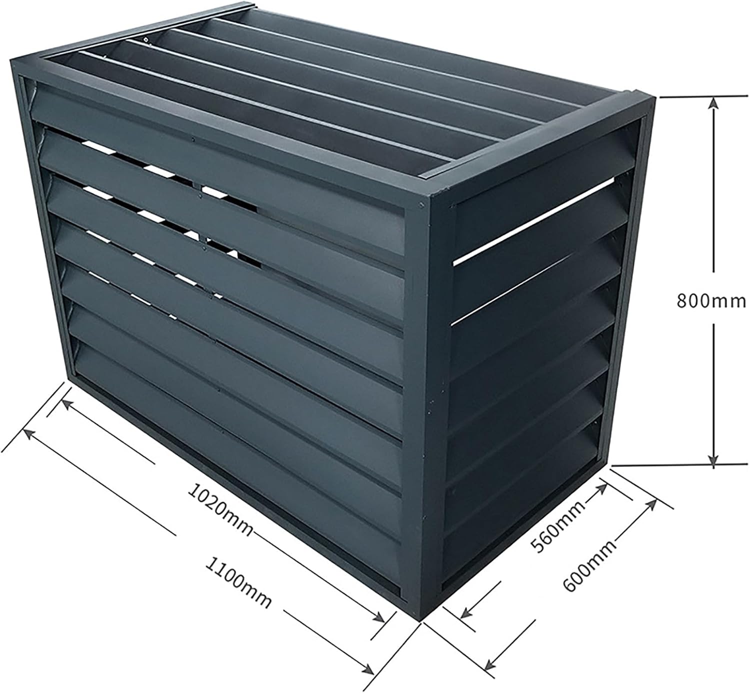  Housse De Protection Pour Climatiseur En Alliage D'aluminium - Protection Décorative Pour Climatiseurs Extérieurs, Condenseurs Et Pompes à Chaleur. Grille De Protection R