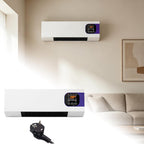  Générique Ventilateur Mural Avec Télécommande, Système De Climatisation, Climatiseur Mural Réversible Split, Prise, Climatiseur Sans Unité Extérieure Pour Maison,Chambre à Coucher, Salon