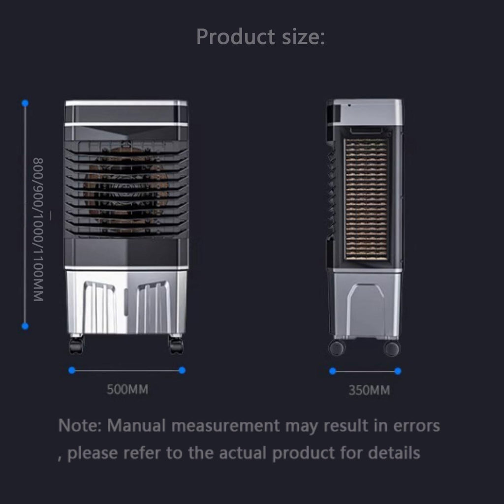  Climatiseur Portable 3-en-1 écoénergétique Avec Télécommande, Oscillation à 120°, Réservoir D'eau Extra Large De 50 L, Minuterie 12 Heures Et Mode De Refroidissement.