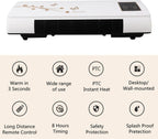  KIMISS Climatiseur Mural Avec Minuterie, Télécommande, Mini Machine électrique Portable De Refroidissement Et De Chauffage 220 V – Contrôle Climatique Mural Efficace Pour