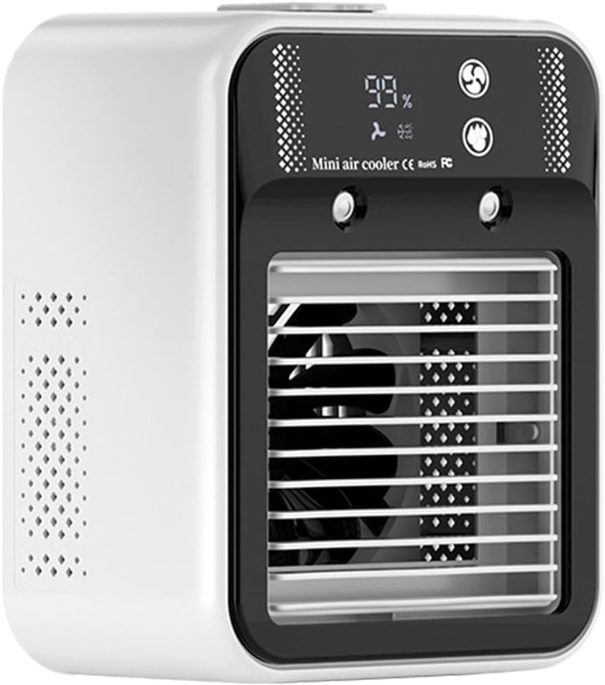  Climatiseur Portable | Ventilateurs Silencieux Rafraîchissants - 2 Vitesses De Vent Pour Cuisine, Dortoir, Bureau, Garage, Lieu De Travail, Maison,Maison, Chambre, Bureau, Garage