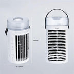  DieffematicKTY Climatiseur Mobile Mini Air Conditioner Color Changing Night Light Desktop Cooler Humidifier Fan