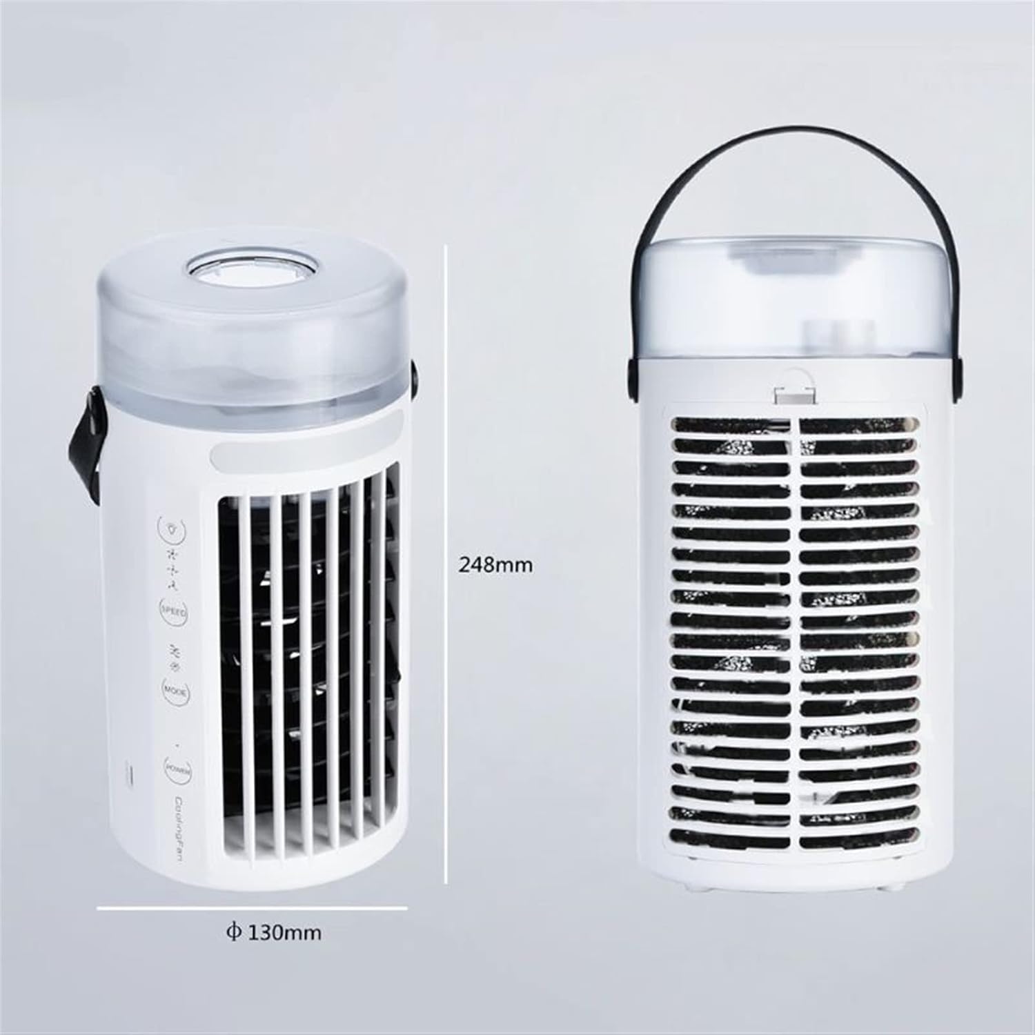  DieffematicKTY Climatiseur Mobile Mini Air Conditioner Color Changing Night Light Desktop Cooler Humidifier Fan