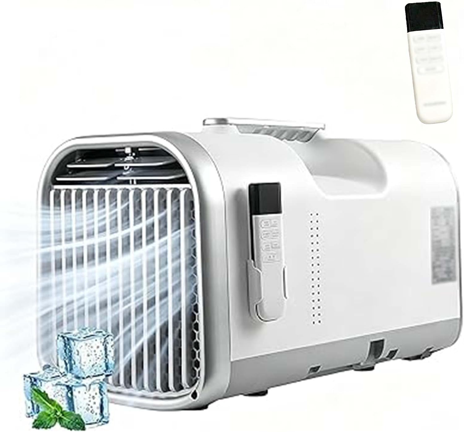  Climatiseur Portable 4400/5100 Btu, Refroidissement Rapide En 3 Min (Baisse De 10 °C), Sans Contrainte De Vidange, Pour Tente De Camping, Camping-Car, Chambre, Animaux Compagnie(1-8 M²)