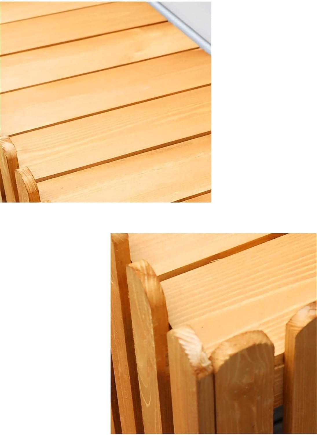  Housse Climatiseur Extérieur Couverture,Climatiseur Clôture écran Extérieur En Bois Climatiseur Support, Bois Massif Climatiseur Support De Fleur Blanc, Grille Anti-corrosion En Bois Climatiseur