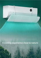 GENERIC Housse Pour Pare-Brise Climatiseur Extérieur Anti-Vent Froid à Soufflage Direct, Déflecteur Climatiseur Mural Rétractable, Direction Réglable Multi-Angle