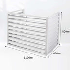 GENERIC Housse De Protection Extérieure En Aluminium Pour Climatiseur – Protection Contre Les Intempéries Pour Unités Centrales De Climatisation – Bouclier Décoratif Pour Unités Extérieures Et Design élégant