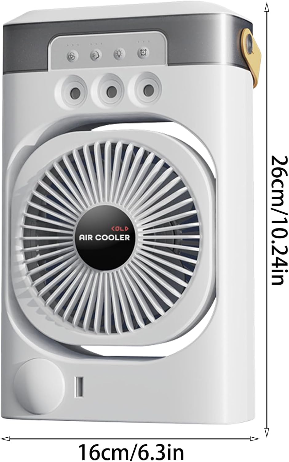  Ventilateur De Climatisation, AC Personnel | Les Ventilateurs AC Qui Soufflent De L'froid Pour La Chambre Avec Un Flux D'puissant | Lumière De Nuit à 7 Couleurs, Humidificateur De Bureau Inclinable à