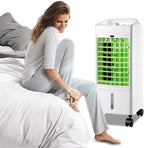  Climatiseur Portable Refroidisseur De Climatiseur Refroidisseurs Par évaporation Refroidisseur Et Humidificateur De Ventilateur D'air Par évaporation Portable Avec Réservoir D'eau De 5 L Refroidisseu