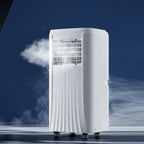  Climatiseur Mobile Climatisation Avec Déshumidificateur Clim Mobile Silencieuse Télécommande Minuterie 24H Refroidisseur D'air Ventilateur Refroidisseur D'air Avec 120° Oscillation
