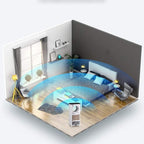  Climatiseur Portable Pour La Maison, Avec Télécommande, Silencieux, Ventilateur/humidificateur/purificateur D'air Mobile Pour La Maison, Le Bureau Ou La Chambre.