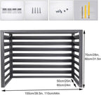 Housse De Protection Antivol Pour Climatiseur Et Pompe à Chaleur En Aluminium, Protection De Confidentialité En Alliage D'aluminium, Barrière Pour équipement De Piscine,