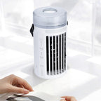  DieffematicKTY Climatiseur Mobile Mini Air Conditioner Color Changing Night Light Desktop Cooler Humidifier Fan