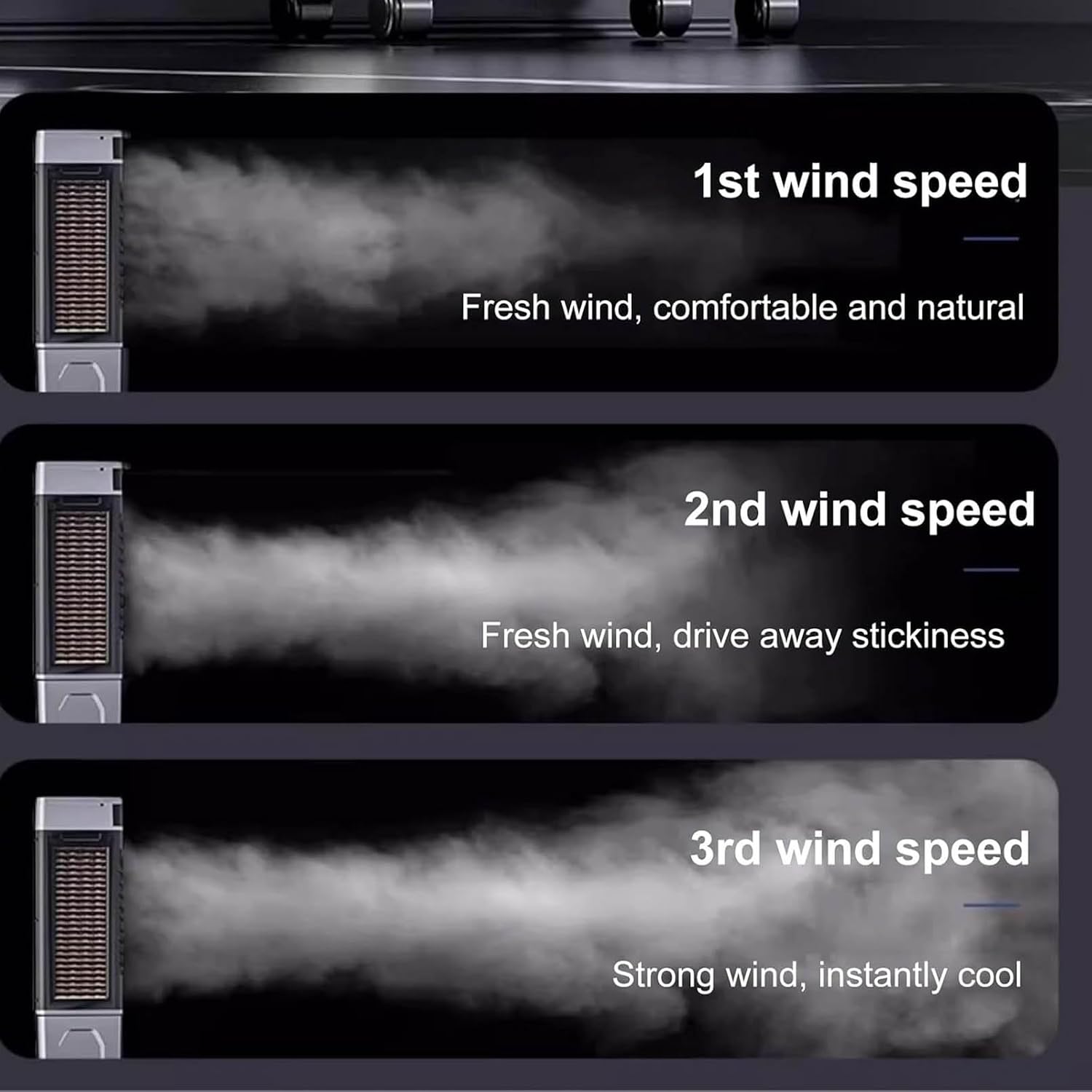  Refroidisseur D'air 3 En 1 Avec Une Capacité De 40/45/50 Litres, 3 Vitesses De Ventilateur, Puissant Refroidisseur D'air évaporatif Avec Oscillation Automatique
