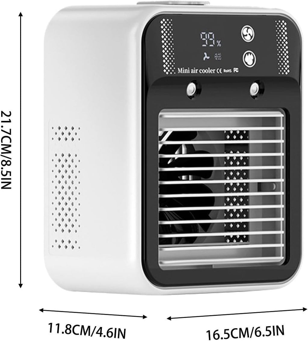  Climatiseur Portable | Ventilateurs Silencieux Rafraîchissants - 2 Vitesses De Vent Pour Cuisine, Dortoir, Bureau, Garage, Lieu De Travail, Maison,Maison, Chambre, Bureau, Garage