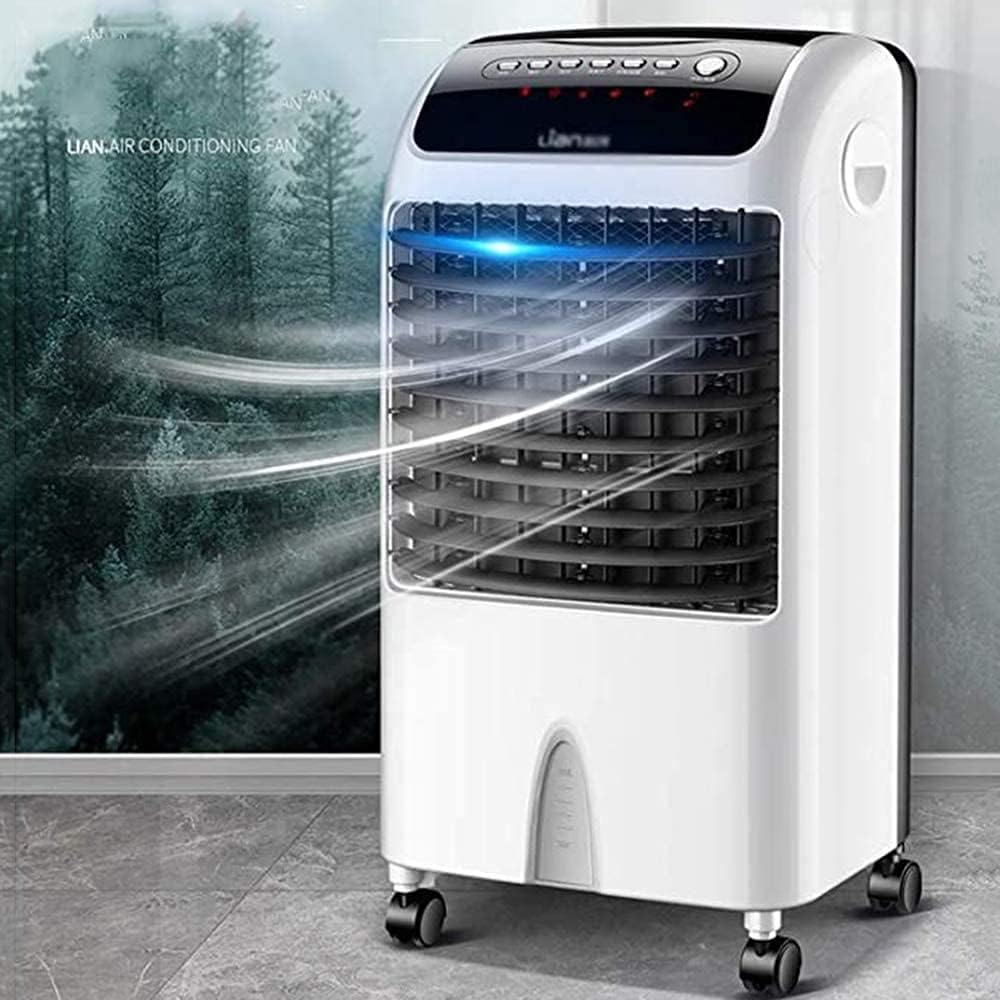  Refroidisseurs évaporatifs, Climatiseur Portable 10 000 BTU, Climatiseur Sur Pied Trois-en-Un, Avec Télécommande Et Affichage LED, 3 Vitesses De Ventilation, Minuterie De