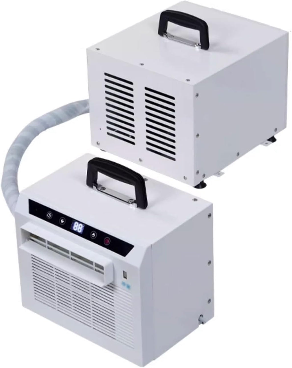 GENERIC Climatiseur Séparé 13000 BTU Avec Télécommande à écran Tactile, Minuterie 24 H, Poignée Supérieure Pour La Maison, Le Bureau, Le Camping, Pas De Montage Nécessaire