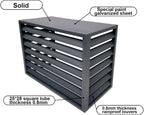 GENERIC Mini Climatiseur Et Housse De Pompe à Chaleur D'extérieur – Protection En Aluminium Pour Unités Extérieures, Résistant Aux Intempéries, Résistant Aux UV, S'adapte à La Plupart Des Systèmes Mini Split