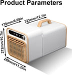 GENERIC Climatiseur Portable Split 5000 Btu, Unité De Refroidissement Silencieuse Intelligente Avec Contrôle Tactile Et Minuterie De 12h – Comprend Un Tuyau De 1 Mètre, Pour Cham With 1-meter Connecting Pipe