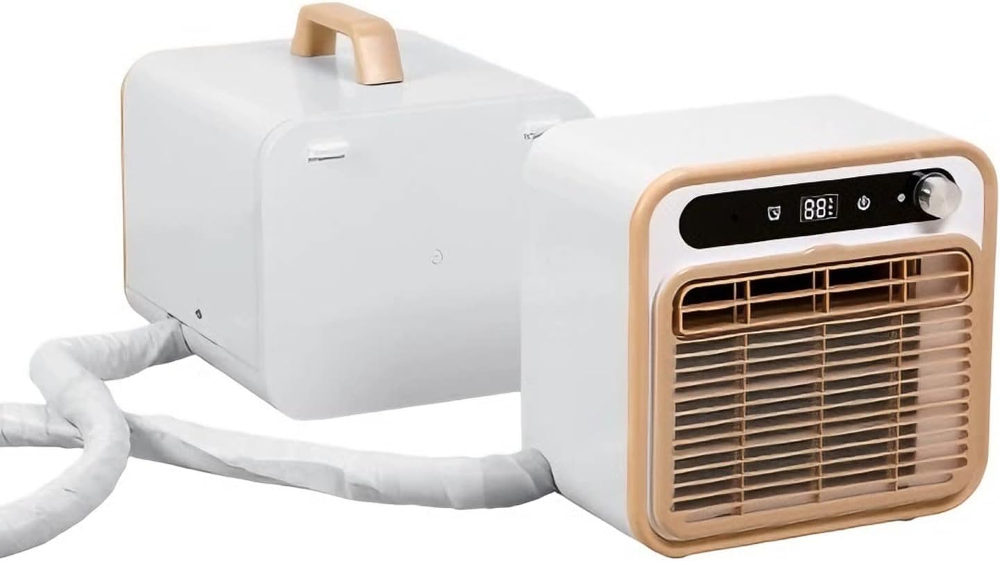 GENERIC Climatiseur Portable Split 5000 Btu, Unité De Refroidissement Silencieuse Intelligente Avec Contrôle Tactile Et Minuterie De 12h – Comprend Un Tuyau De 1 Mètre, Pour Cham With 1-meter Connecting Pipe