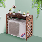 GENERIC Housse Imperméable En Bois Massif Pour Climatiseur – Clôture Extérieure AC Unit Protector Support De Fleurs En Bois Et Grille De Persienne (taille : M 100 X 43 X 94 Cm)