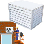 GENERIC Housse De Protection En Aluminium Pour Climatiseur Extérieur Et Support De Fleurs, Grille De Protection Pour Unités De Climatisation Et Pompes à Chaleur, Boîtier Autoportant Pour Poubelle Ou Unité De
